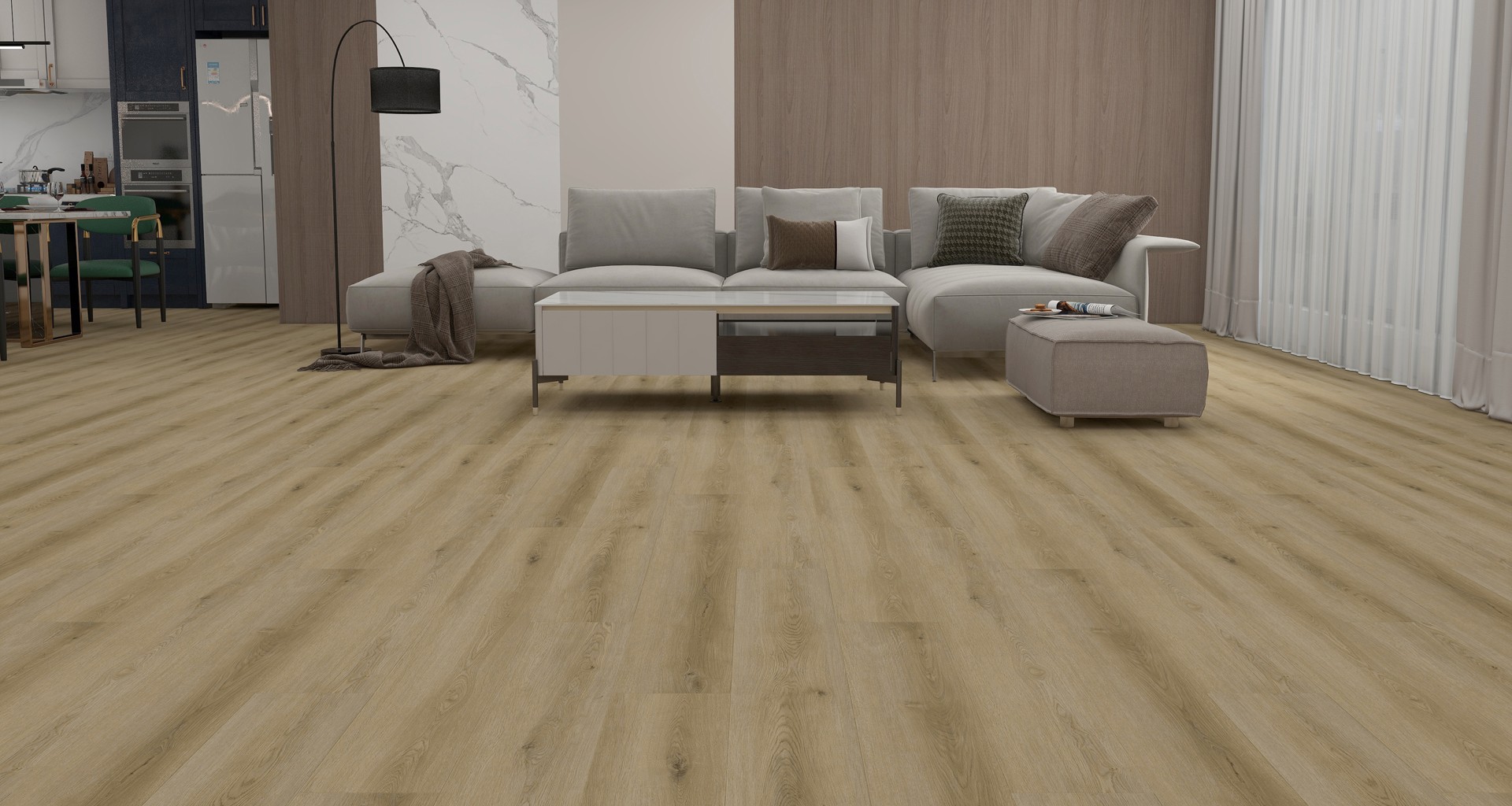 Synergy Plank - 6.5mm + 1.5mm (cork Attched) 8mm WPC LVP
